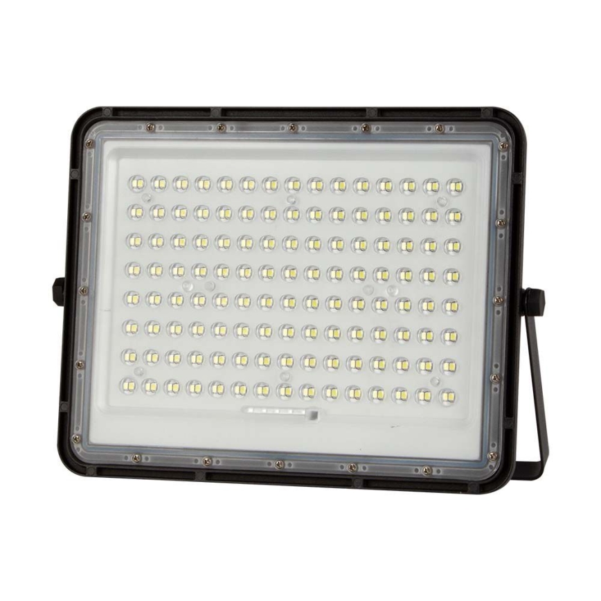 LED Proyector solar de exterior LED/200W/3,2V 4000K negro IP65 + control remoto