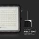 LED Proyector solar de exterior LED/200W/3,2V 4000K negro IP65 + control remoto