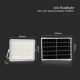 LED Proyector solar de exterior LED/20W/3,2V 6400K blanco+ IP65 + control remoto
