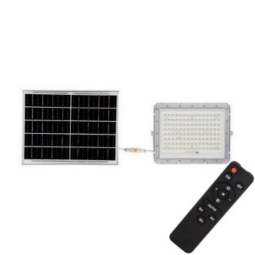 LED Proyector solar de exterior LED/20W/3,2V 6400K blanco+ IP65 + control remoto