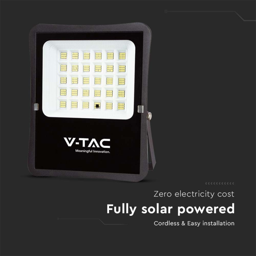 LED Proyector solar de exterior LED/20W/3,2V 6400K IP65 15000 mAh + control remoto