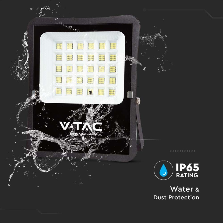 LED Proyector solar de exterior LED/20W/3,2V 6400K IP65 15000 mAh + control remoto