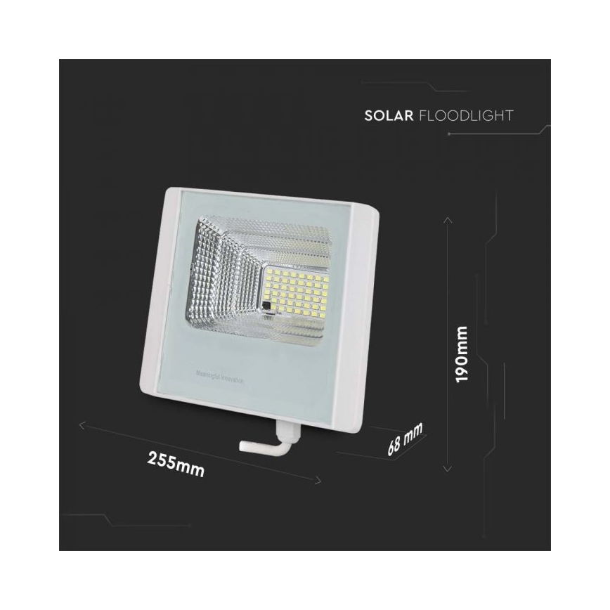 LED Proyector solar de exterior LED/20W/3,2V IP65 4000K + control remoto