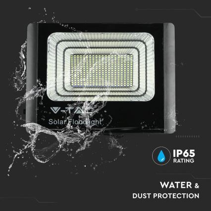 LED Proyector solar de exterior LED/40W/10V IP65 6000K + control remoto