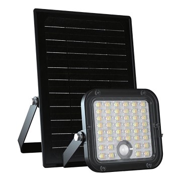 LED Proyector solar regulable con sensor LED/10W/3,7V 4000/6000K IP65 + control remoto