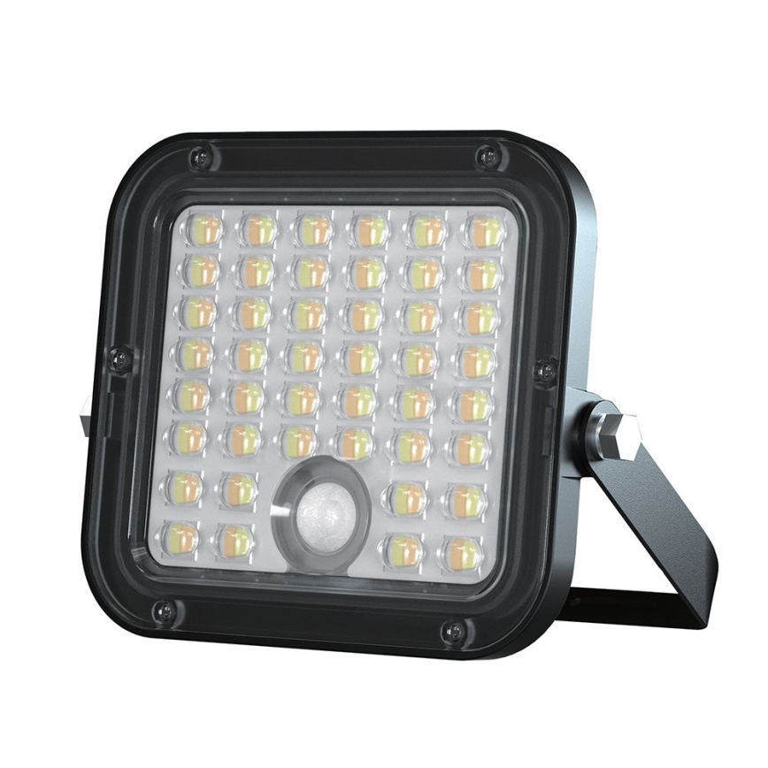 LED Proyector solar regulable con sensor LED/10W/3,7V 4000/6000K IP65 + control remoto