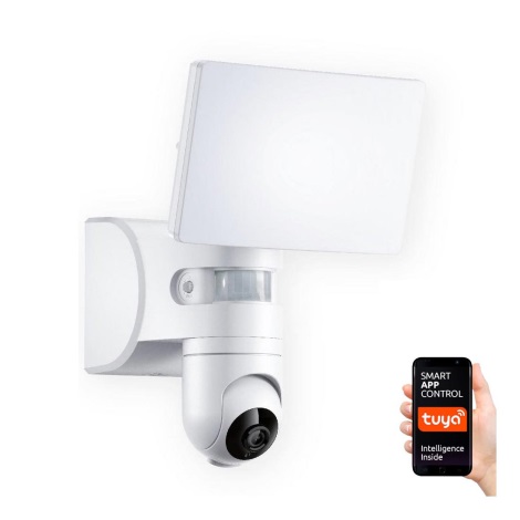 LED Reflector con sensor y cámara LED/23W/230V IP44 Wi-fi Tuya