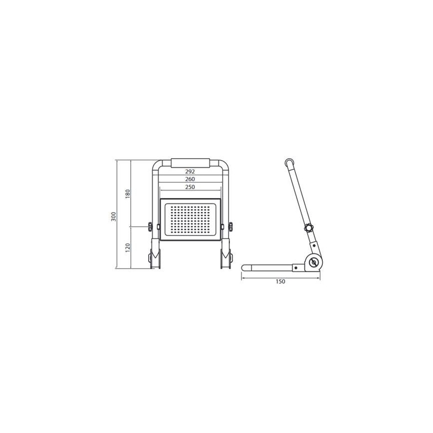 LED Reflector con soporte ADVIVE WORK LED/100W/230V IP65