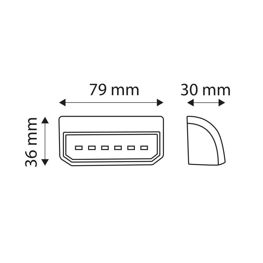 LED Reflector de luz LICE LED/0,2W/12-24V IP67