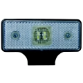 LED Reflector de luz SINGLE LED/0,2W/12-24V IP67 color plata
