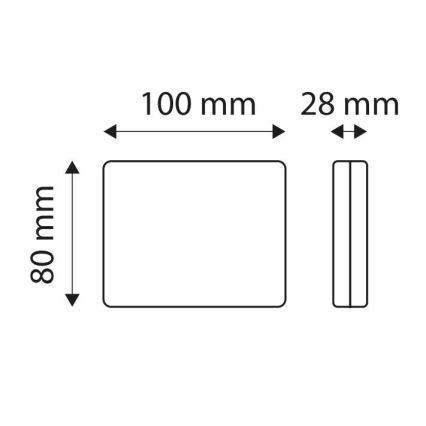 LED Reflector de luz SINGLE LED/1,9W/12V IP67 rojo