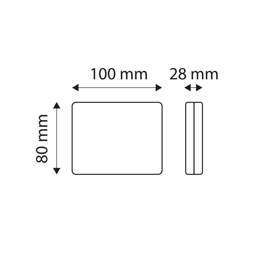 LED Reflector de luz SINGLE LED/1W/12V IP67 plateado