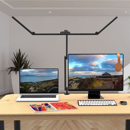 LED Regulable táctil flexible lámpara de mesa POINTIQ LED/36W/230V 3000-6500K CRI 92 negro