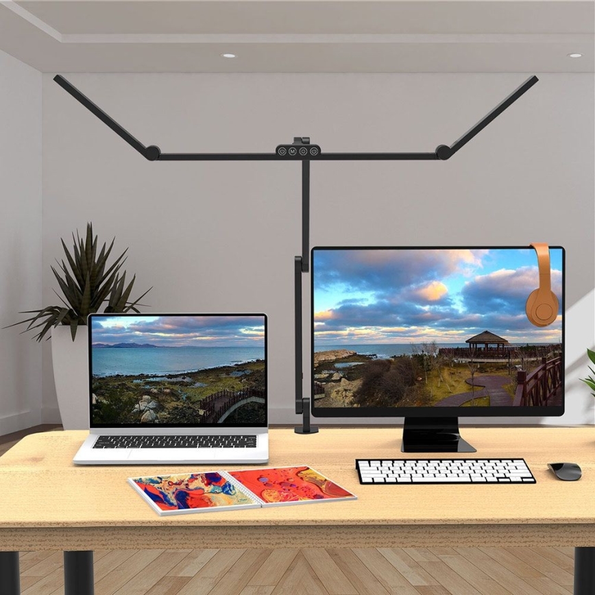 LED Regulable táctil flexible lámpara de mesa POINTIQ LED/36W/230V 3000-6500K CRI 92 negro