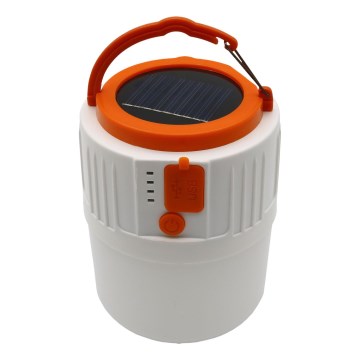 LED Regulable Recargable solar claro con función de power bank K1 LED/3W/3,7V 7000K IPX4 3200 mAh blanco