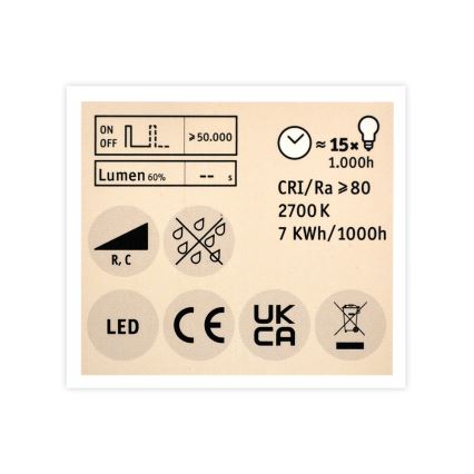 LED Regulable reflectora bombilla GU5,3/6,5W/12V 2700K - Paulmann 28759