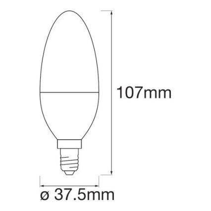 LED RGB Bombilla regulable SMART+ E14/5W/230V 2700K-6500K Wi-Fi - Ledvance