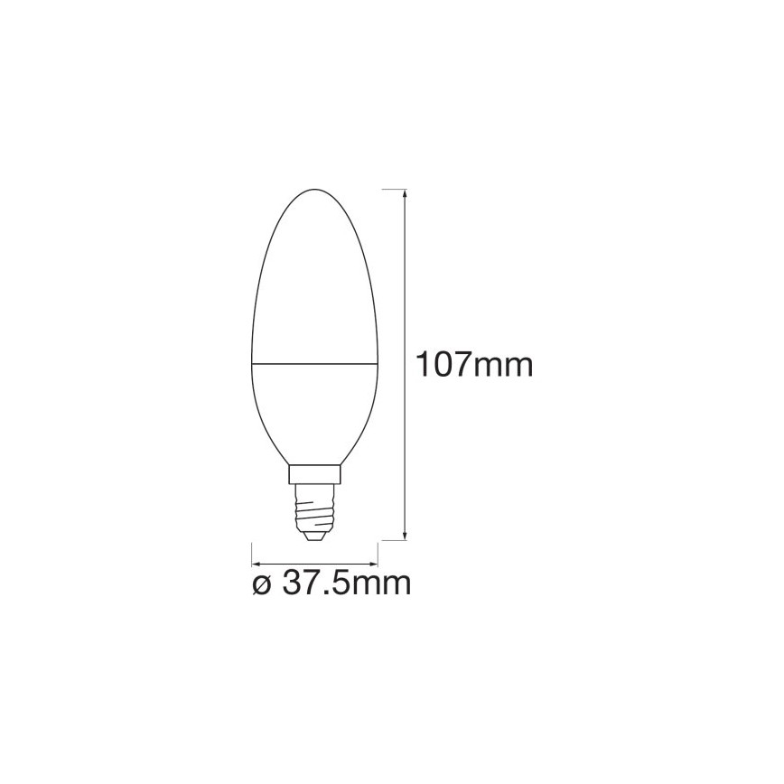 LED RGB Bombilla regulable SMART+ E14/5W/230V 2700K-6500K Wi-Fi - Ledvance