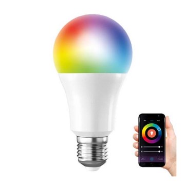 LED RGB Bombilla regulable SMART E27/10W/230V 3000-6500K  Wi-fi Tuya