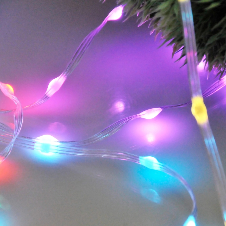 LED RGB Cadena de Navidad LED/10W/5V 10 m USB + control remoto