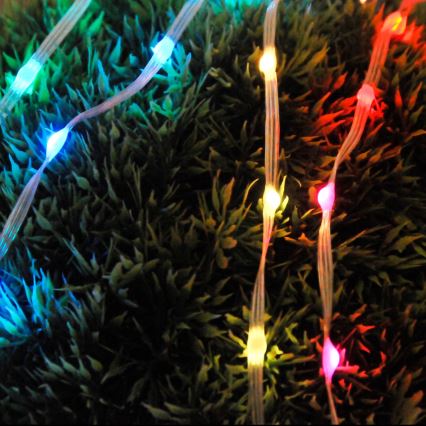 LED RGB Cadena de Navidad LED/10W/5V 10 m USB + control remoto