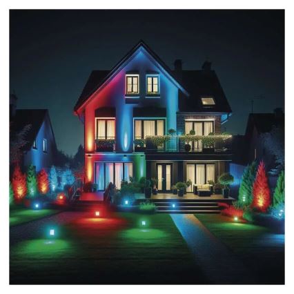 LED RGB+CCT Proyector regulable GoSmart LED/20W/230V 3000-6500K IP65 Wi-Fi Tuya