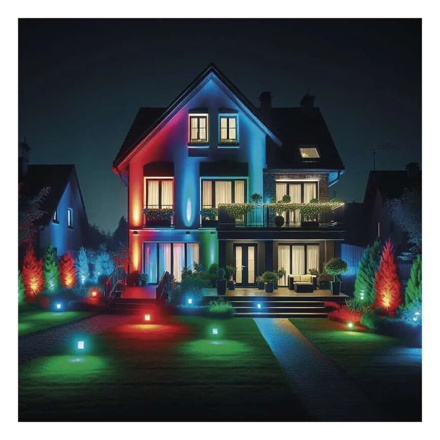 LED RGB+CCT Proyector regulable GoSmart LED/20W/230V 3000-6500K IP65 Wi-Fi Tuya