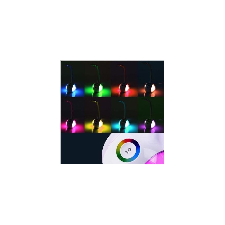 LED RGB Lámpara de mesa regulable LED/7W/230V azul