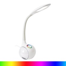 LED RGB Lámpara de mesa regulable LED/7W/230V color blanco