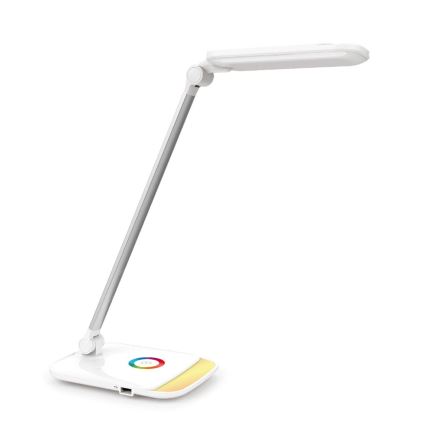 LED RGB Lámpara de mesa regulable táctil LED/18W/230V + USB