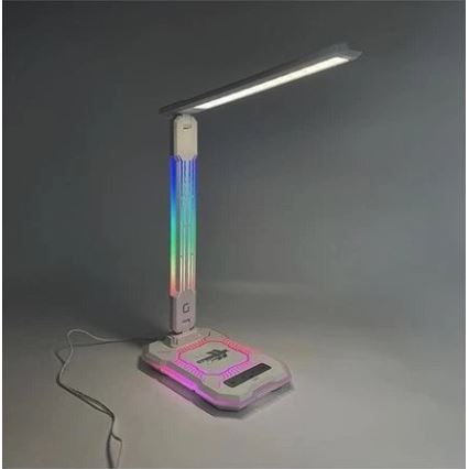 LED RGB Lámpara de mesa táctil recargable y regulable con carga inalámbrica LED/7,5W/5V 2700-5300K blanco