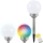 LED RGB Lámpara solar BALL LED/0,2W/AA 1,2V/600mAh IP44