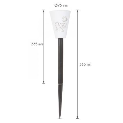 LED RGB Lámpara solar LED/1xAAA IP44