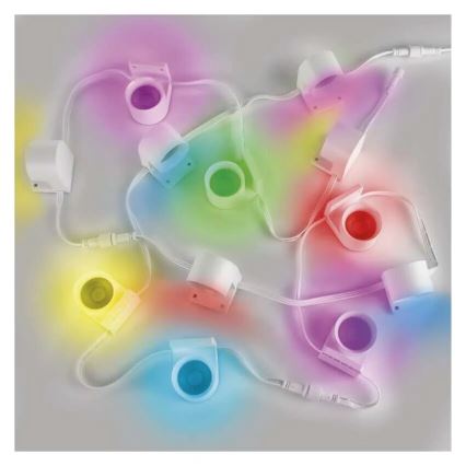 LED RGBIC+CCT Cadena decorativa con foco GoSmart 12xLED/7W/230V 255 cm Wi-Fi Tuya