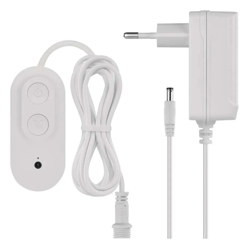 LED RGBIC+CCT Cadena decorativa con foco GoSmart 12xLED/7W/230V 255 cm Wi-Fi Tuya