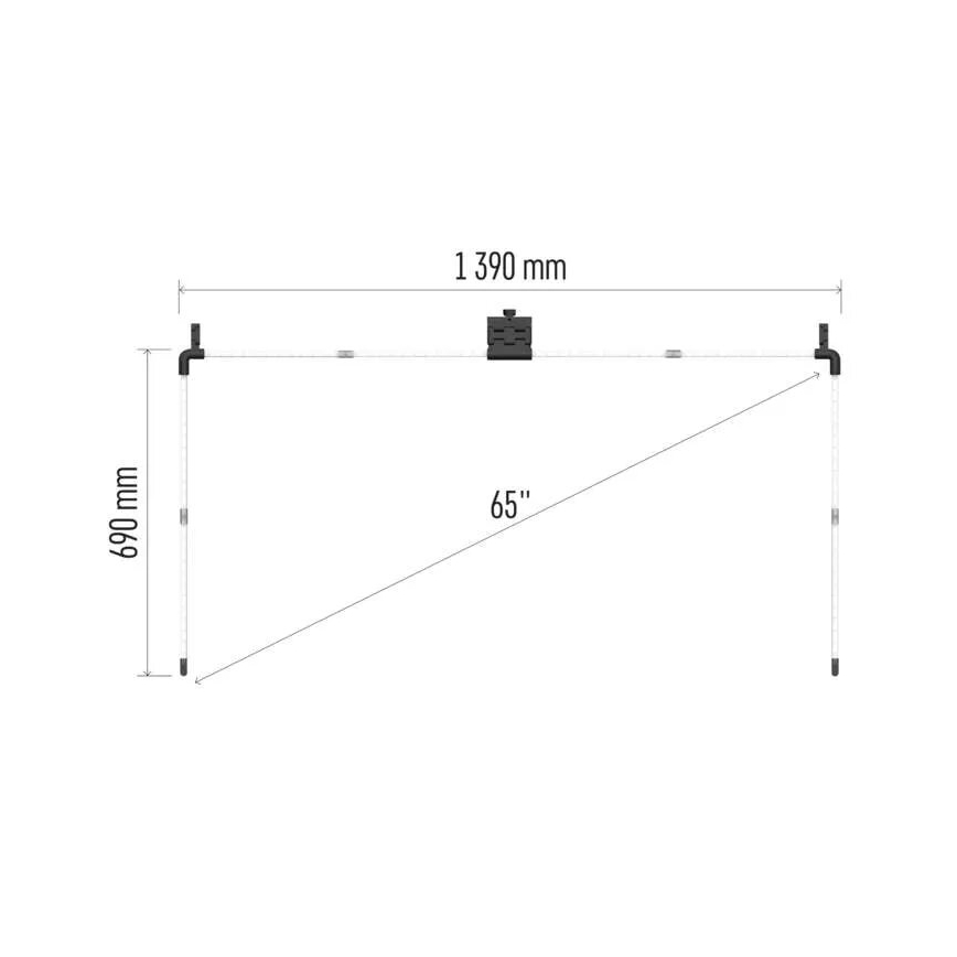LED RGBIC Tira para TV GoSmart LED/24W/230V 65“
