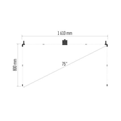LED RGBIC Tira para TV GoSmart LED/24W/230V 75“