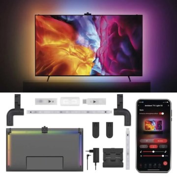 LED RGBIC Tira regulable para TV GoSmart LED/24W/230V 55“