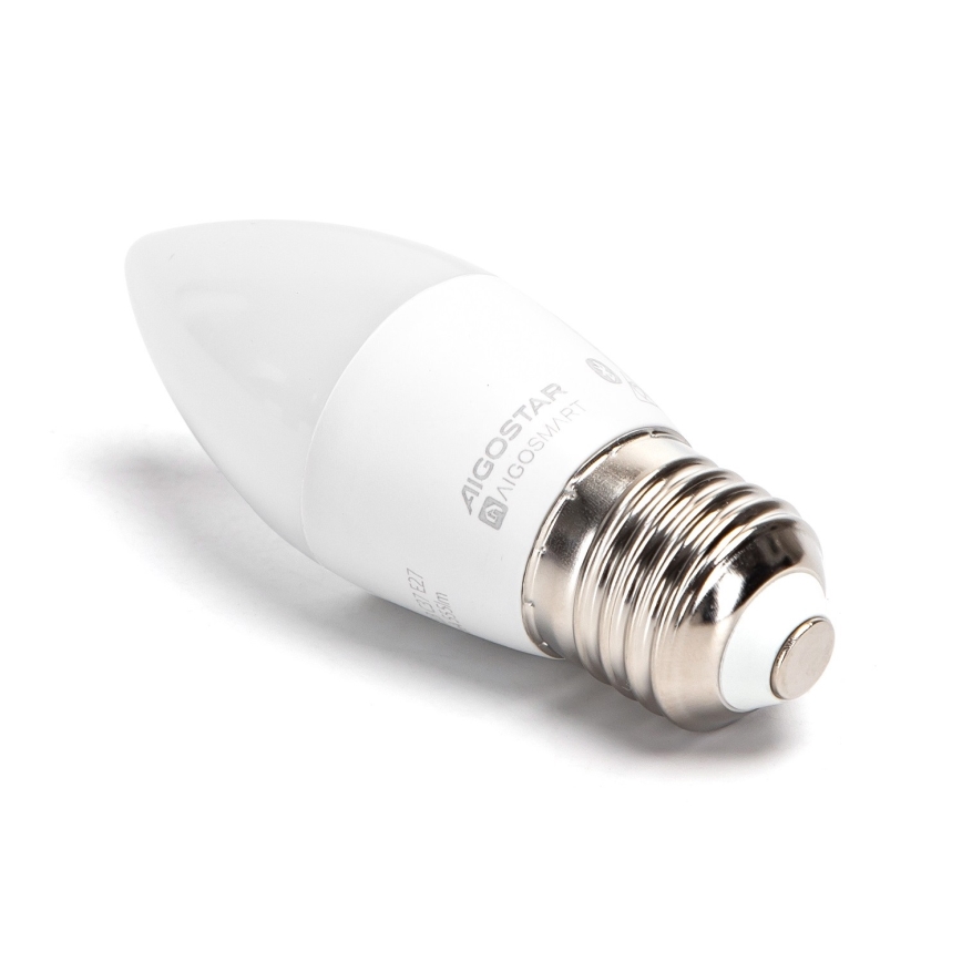 Bombilla LED RGBW regulable C37 E27/4,9W/230V 2700-6500K - Aigostar