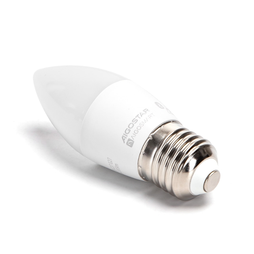 Bombilla LED RGBW regulable C37 E27/6,5W/230V 2700-6500K - Aigostar