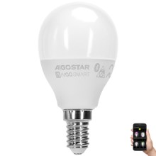 LED RGBW Bombilla G45 E14/4,9W/230V 2700-6500K - Aigostar