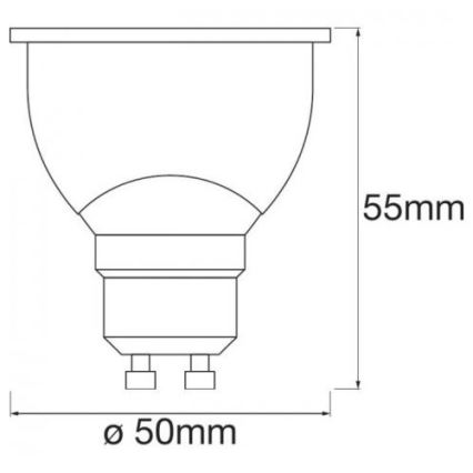 LED RGBW Bombilla regulable SMART+ GU10/5W/230V 2700K-6500K Wi-Fi - Ledvance