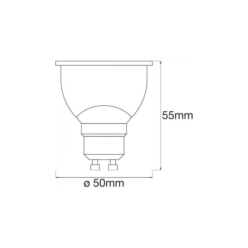 LED RGBW Bombilla regulable SMART+ GU10/5W/230V 2700K-6500K Wi-Fi - Ledvance