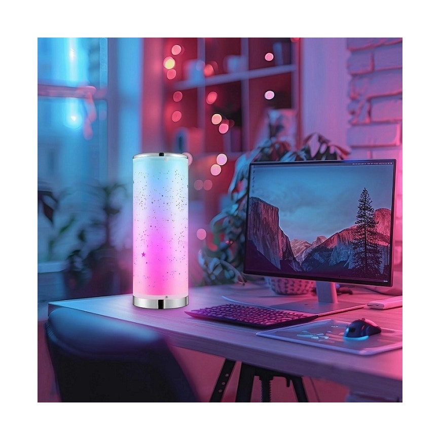 LED RGBW Lámpara de mesa regulable STELLA MINI LED/5W/5V + mando a distancia