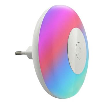 LED RGBW Lámpara de noche LED/1W/230V blanco