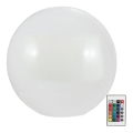 LED RGBW Lámpara solar BALL LED/1,2V diá. 40 cm IP65 + control remoto