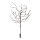 LED RGBW Lámpara solar TREE LED/0,1W/1,2V 600 mAh IP44 marrón