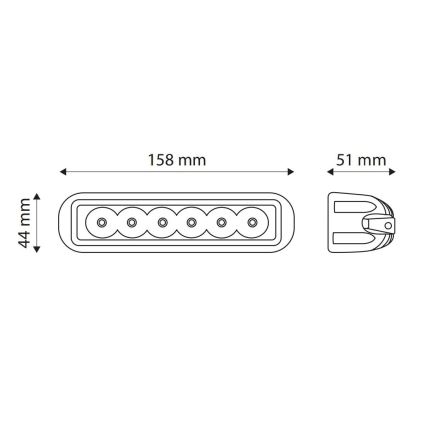 Led Spotlight para COCHE EPISTAR LED/18W/10-30V IP67 6000K