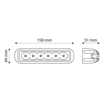 Led Spotlight para COCHE EPISTAR LED/18W/10-30V IP67 6000K