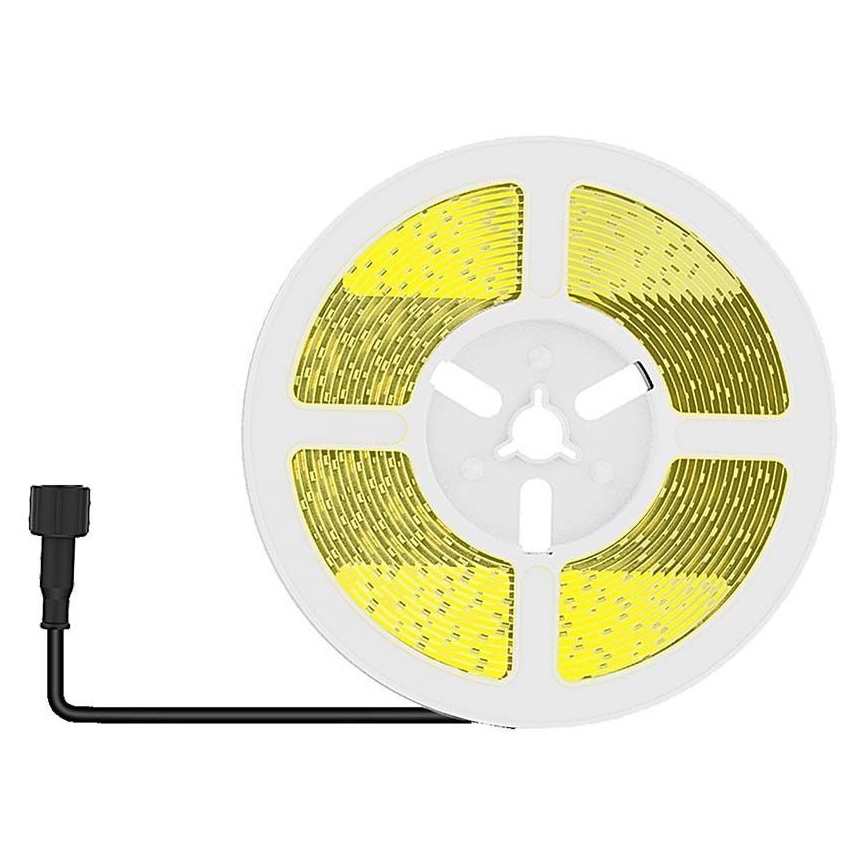 LED Tira solar regulable LED/1,2W/3,7V 3000K IP67 1500 mAh 5m + control remoto